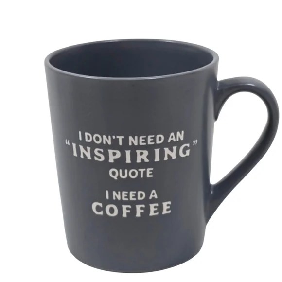 Cracker Barrel Funny Coffee Mug “I Need Coffee” Gray NWT - Picture 1 of 5